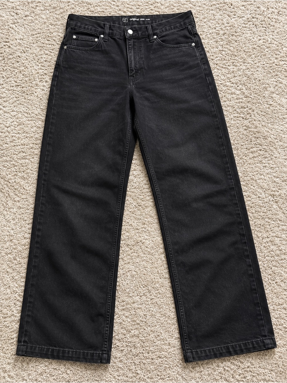 Original Use Men’s Black Bootcut Jeans